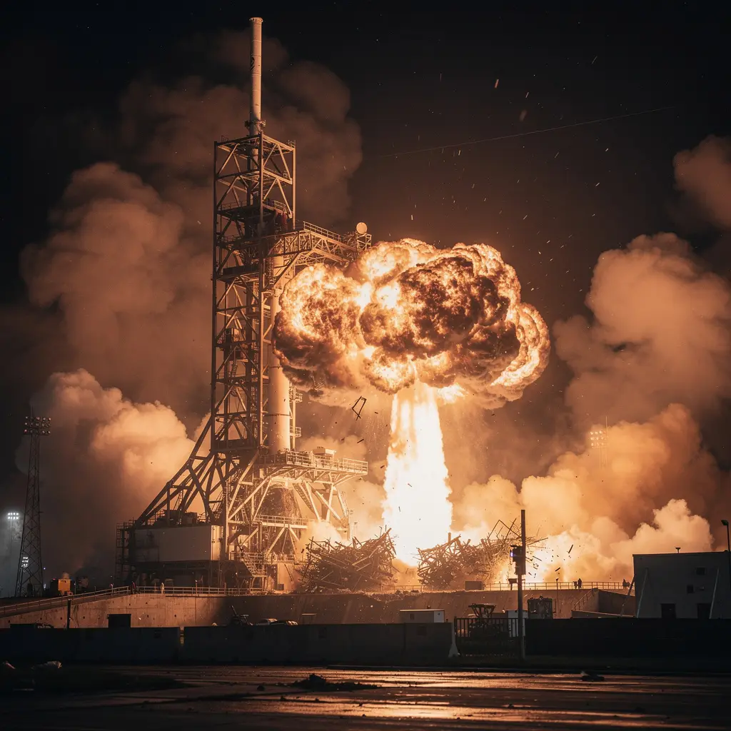 Schwerlastrakete New Glenn von Blue Origin in gewaltiger Explosion zerstört